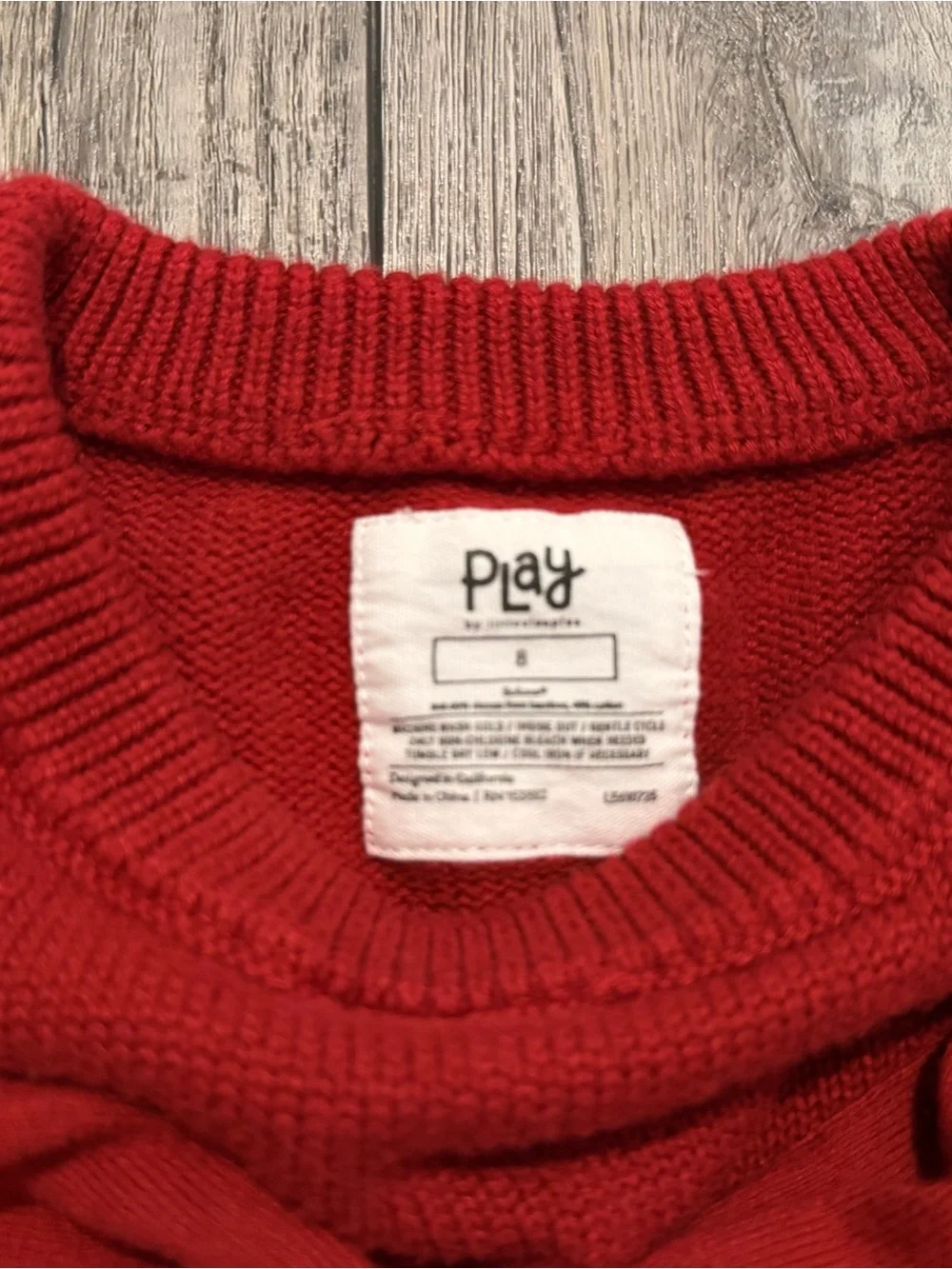 ❤️ Play by Little Sleepies Red Bow Sweater with Plaid Skirt Set. Size 8